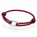 Rope bracelet in burgundy