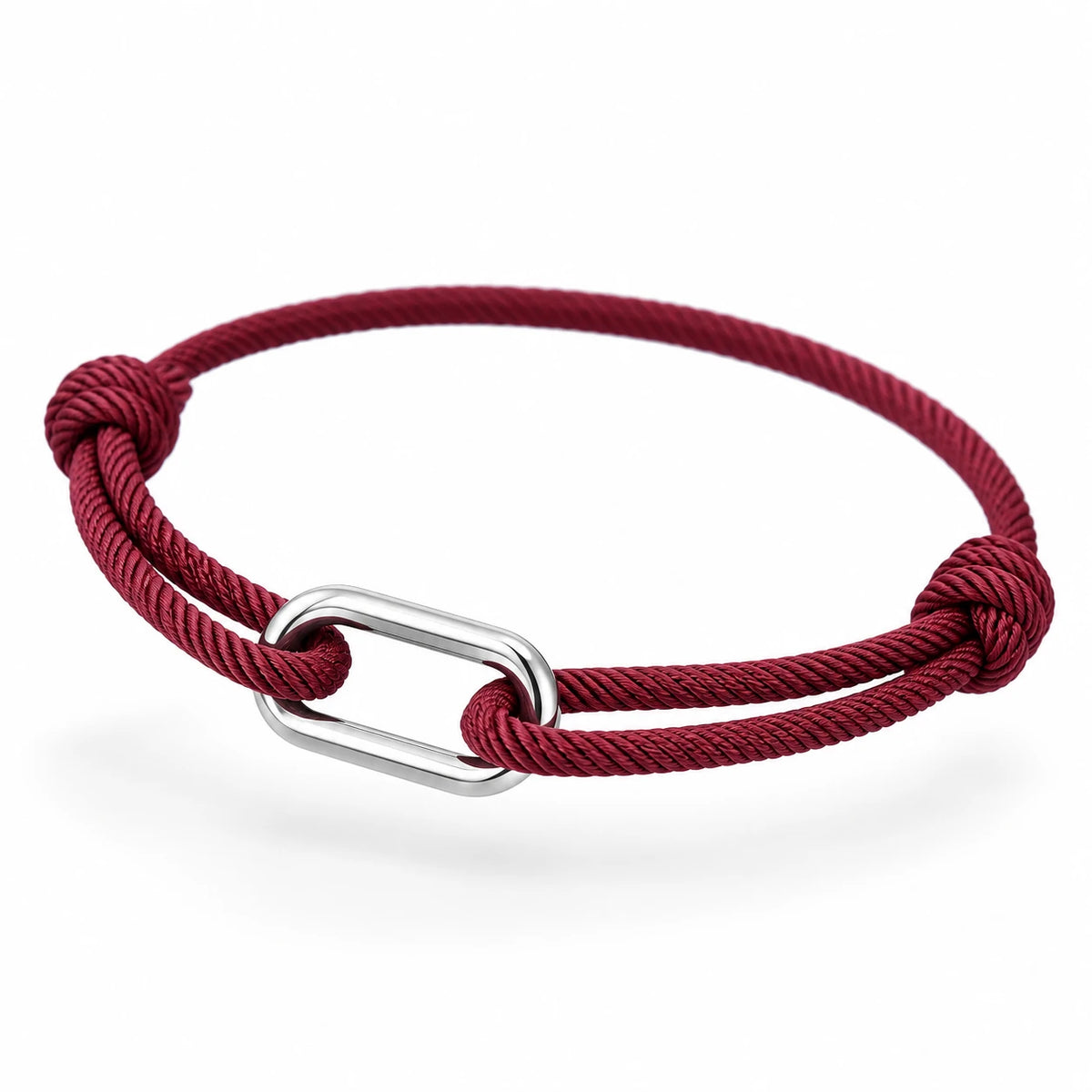 Rope bracelet in burgundy