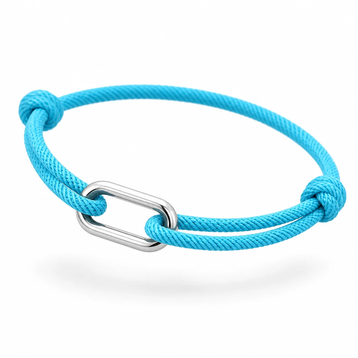 Rope bracelet in light blue